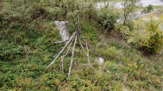 The teepee at Rockfish Gap