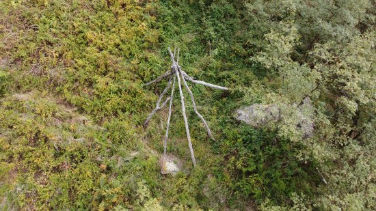 The teepee at Rockfish Gap