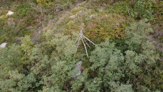 The teepee at Rockfish Gap