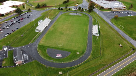 The football field