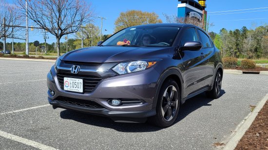 The HR-V in the parking lot of the Currituck Outer Banks Visitor's Center in Moyock.