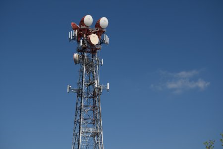 The AT&T Long Lines tower in Williamsburg