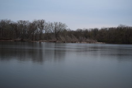 Stacked image of the Potomac River downstream from the Point of Rocks Bridge