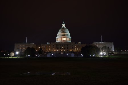 Two-second exposures of the Capitol, stacked