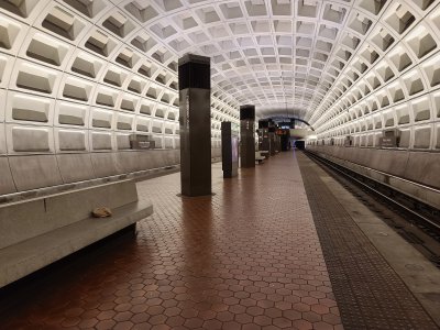 Potomac Avenue station, photographed with the regular lens.