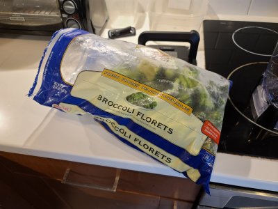 A big bag of Bird's Eye broccoli