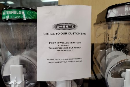 Sheetz took their slush machines out of service, "For the wellbeing of our community."  However, considering how much sugar is in these things, getting rid of them entirely would likely be a net benefit to the well-being of the community.