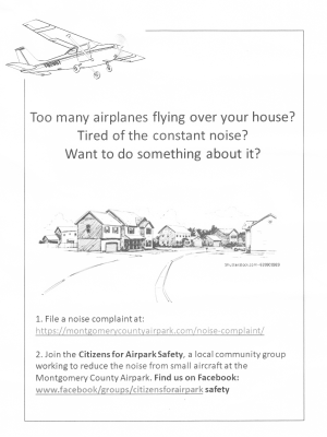 Citizens for Airpark Safety flyer