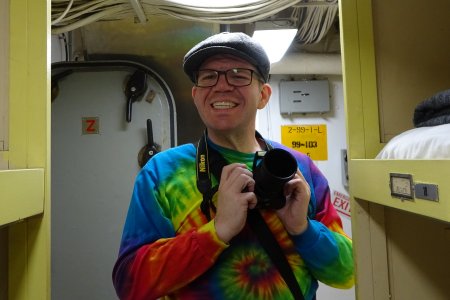 All smiles in a bunk room.