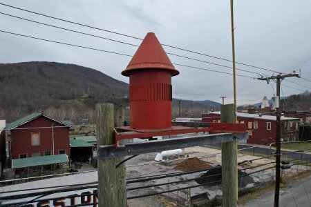 Siren at the fire department in Clifton Forge