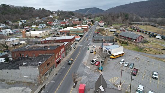 View east down Main Street.