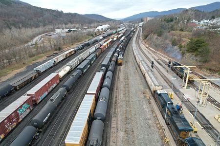 View of the CSX yard, facing approximately west.