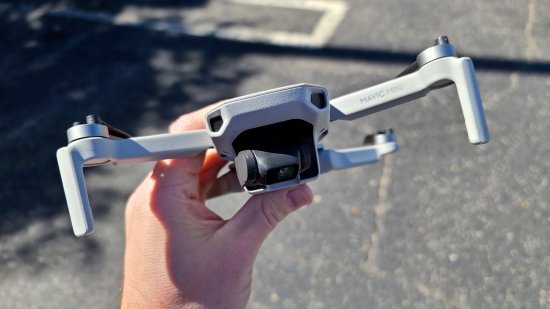 The drone after falling from the sky