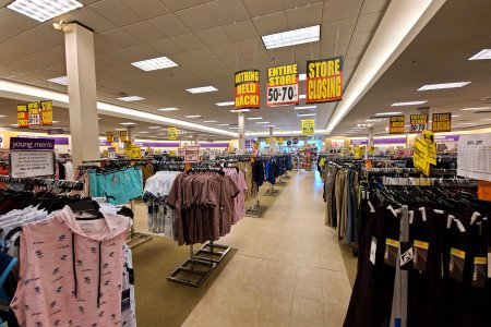 The salesfloor at Gordmans.