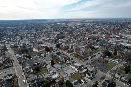 Another view of downtown Hanover while flying back from the water tower.