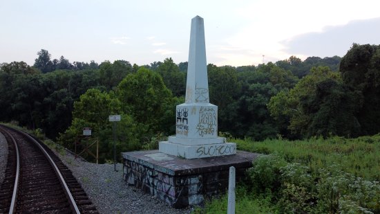 The obelisk.  I was kind of disappointed that it was covered with graffiti.