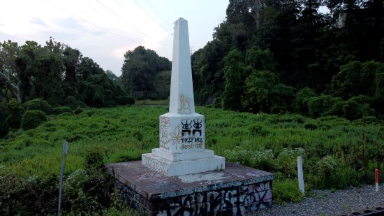 The obelisk.  I was kind of disappointed that it was covered with graffiti.