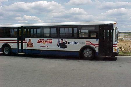 The original bus facility at Pentagon.