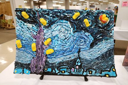 A Peeps take on The Starry Night.