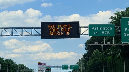 "New normal, same rule: buckle up"