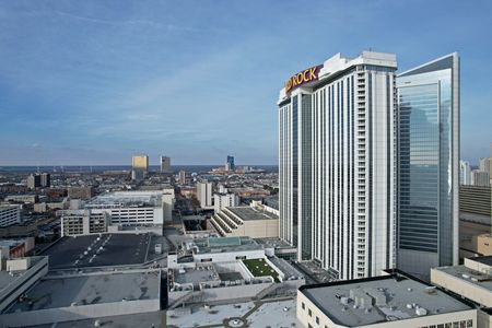 The Hard Rock Hotel & Casino, formerly the Trump Taj Mahal.