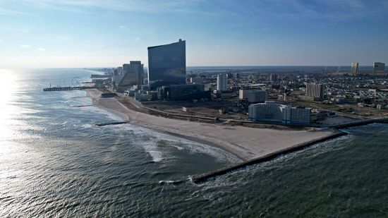 The view off of the east end of Atlantic City.