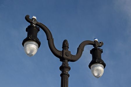 Lamppost on the eastern end of the boardwalk.