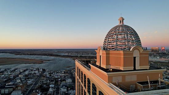 Dome on the roof of the Tropicana.