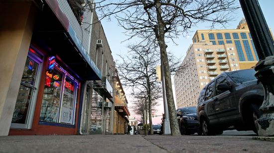 The drone lands back at its launch site, on the north side of the 2900 block of Atlantic Avenue.