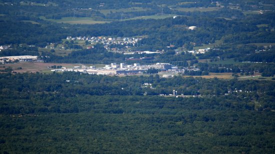 The Hershey facility in Stuarts Draft, viewed from Ravens Roost.  Recall that I photographed this facility with the drone back in June.