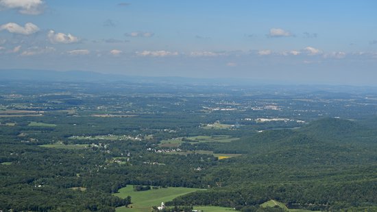 Overview of the area, looking towards Stuarts Draft (kind of middle left) and Waynesboro (more back right).