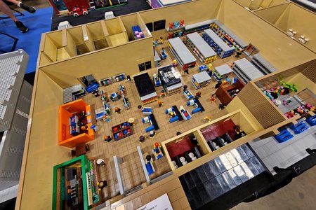 Connor Franco of Manorville, New York built a Lego Walmart store.  I'd say that they did a good job, because it looked like Walmart, with all of the right colors, the Subway restaurant, and other various things.