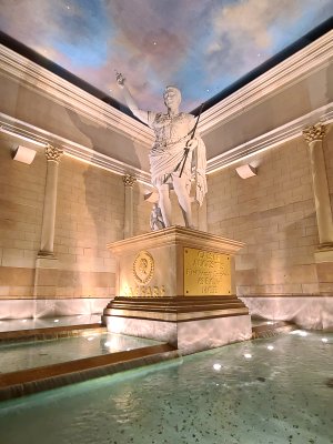 Statue of Caesar Augustus in the lobby of Caesars.  I had always assumed that Big Julie was the namesake of the facility rather than Augustus, so that was a bit of a surprise.