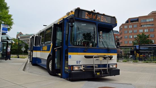 Bus 97 at King Street station.