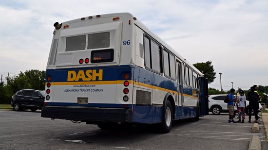 Bus 96 at the park and ride in Oxon Hill.