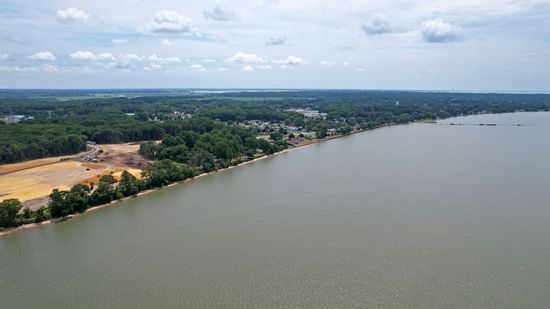 Pennsville Township, New Jersey, viewed from the air