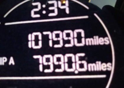 The final mileage, same as I left her.  After all, I suspect that the HR-V will probably never move again under its own power.