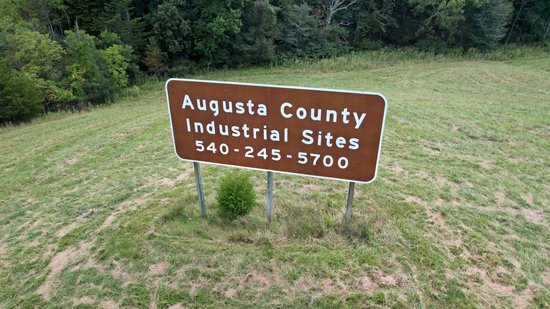 Overhead view of the sign.