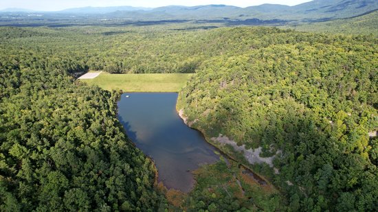 Mills Creek Reservoir, facing northeast.