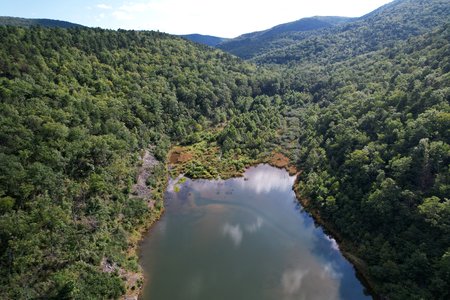 Mills Creek Reservoir, facing southwest.