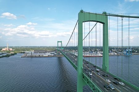 The Walt Whitman Bridge.