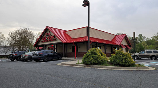 On an outparcel lot, I found a former Outback Steakhouse, now a Vietnamese place.