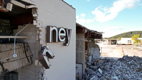 The southeast corner of the JCPenney building