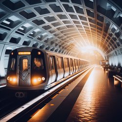 "Train at Metro Center station in Washington DC" (3)