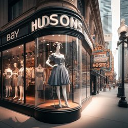 "Hudson's Bay Queen Street store in Toronto with a mannequin in the window" (1)