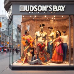 "Hudson's Bay Queen Street store in Toronto with a mannequin in the window" (4)