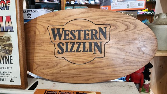 Western Sizzlin sign.