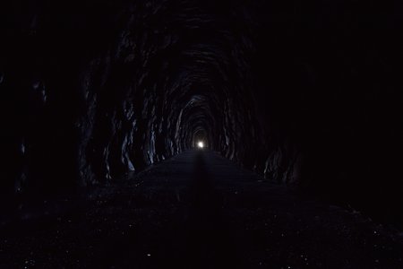 I took this photo from fairly deep in the tunnel, and put some heavy processing on it later.  I was pleased with how it came out, but deep in the tunnel, it was largely too dark to photograph much of anything except for a lot of darkness.