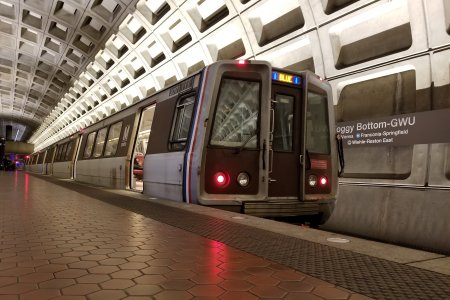 Published photo of train at Foggy Bottom