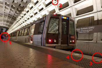 Published photo of train at Foggy Bottom